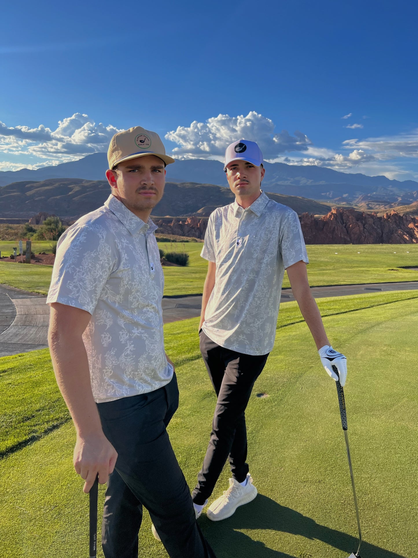SMOKED FLORAL POLO - Flipping Birdies
