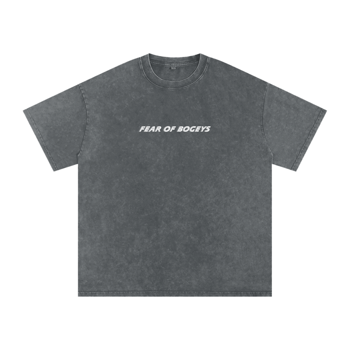 Fear Of Bogeys Washed Tee in Pirate Gray