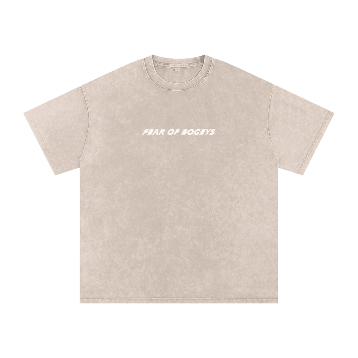 Fear Of Bogeys Washed Tee in Apricot