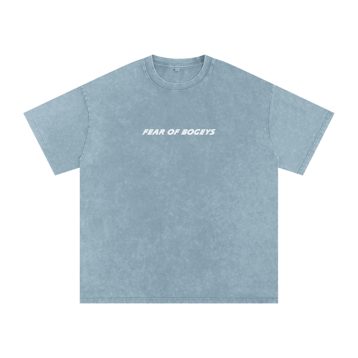 Fear Of Bogeys Washed Tee in Blue Jeans