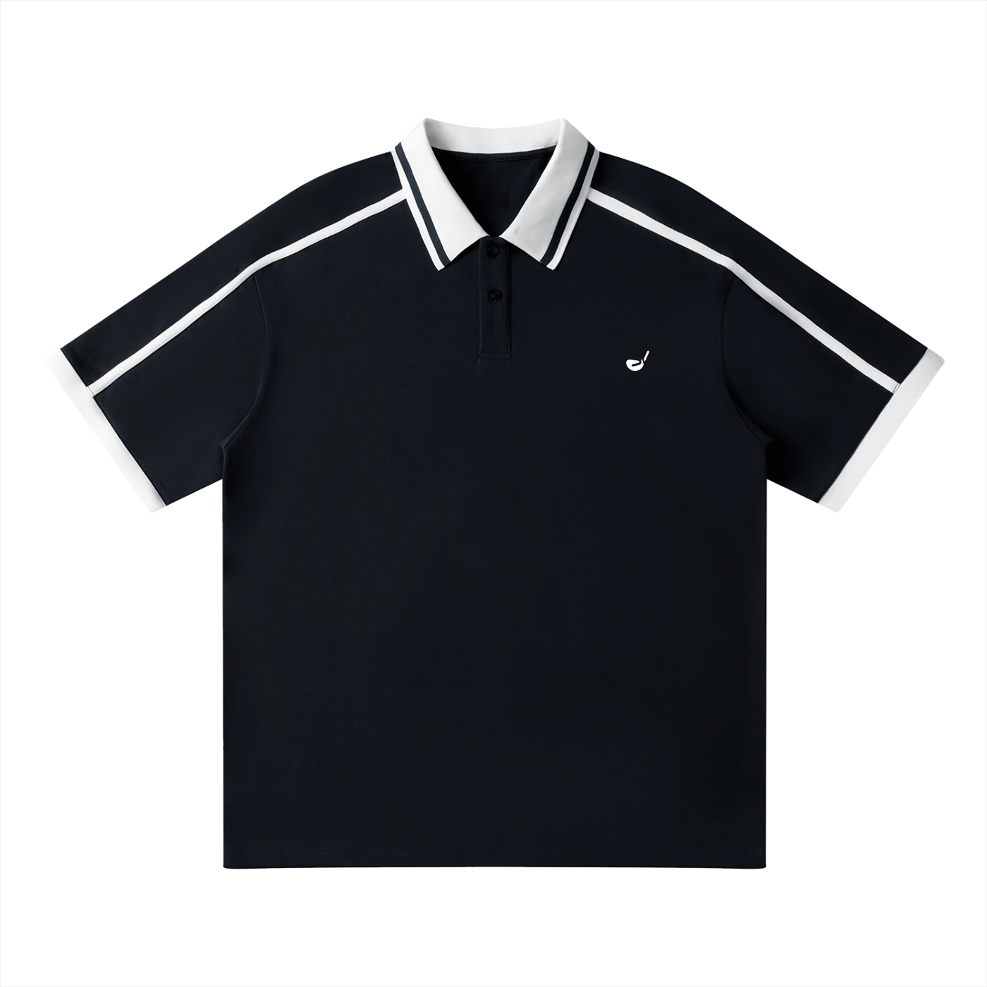 Unisex Contrast Piping Polo Shirt - Flipping Birdies