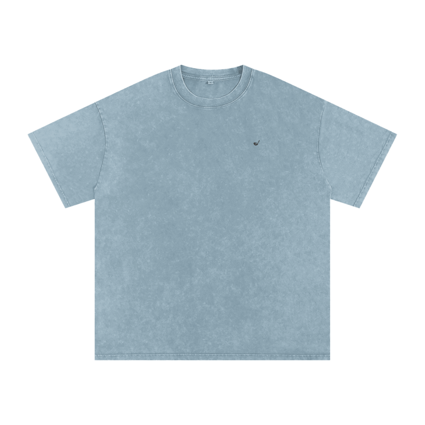 Snow Washed Oversized Cotton T-Shirt - Flipping Birdies