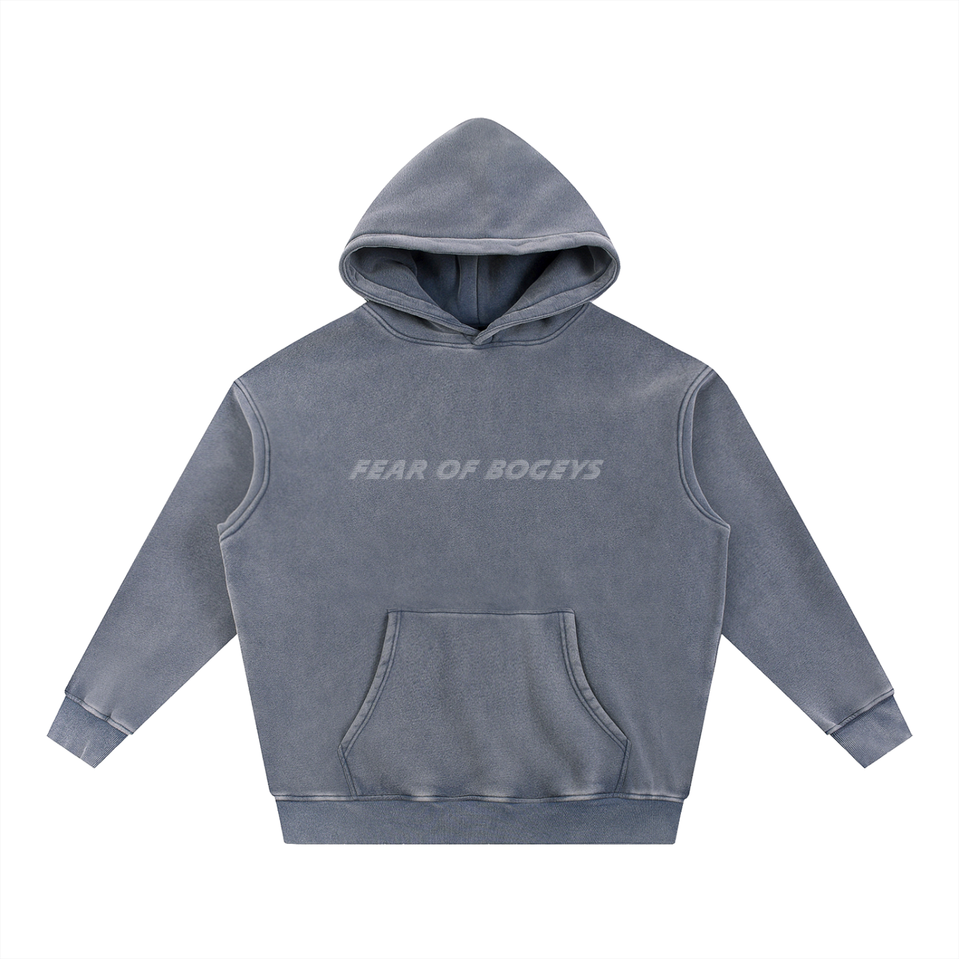 Fear of Bogeys SNOW WASHED Fleece Oversize Hoodie