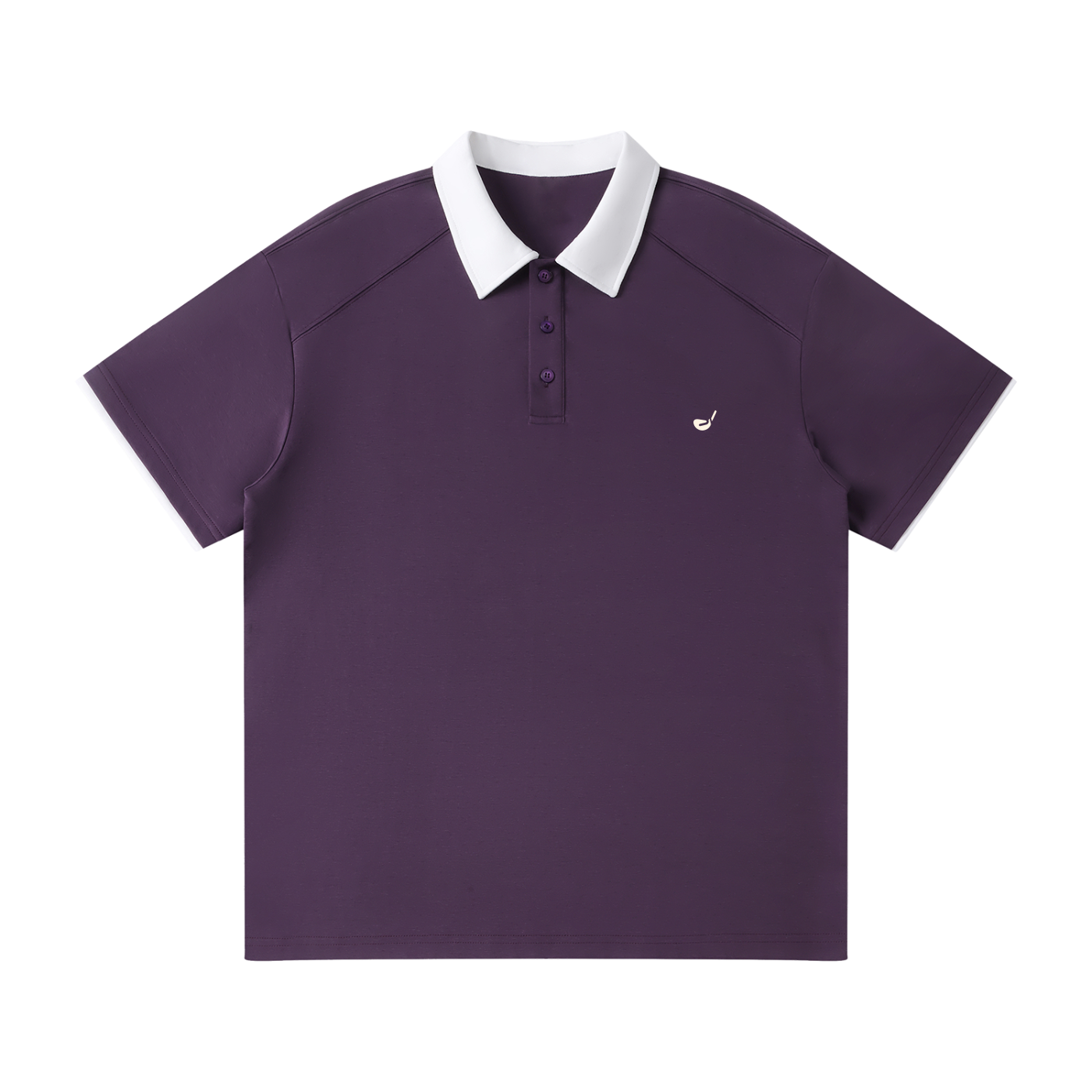 Contrast Collar Raglan Polo Shirt - Flipping Birdies