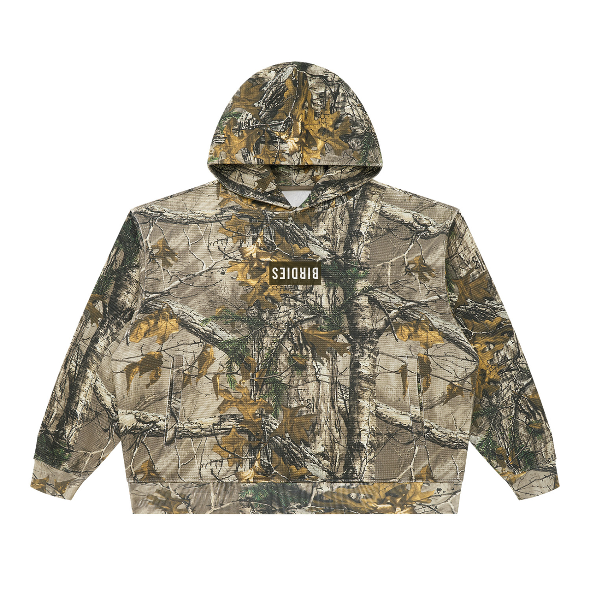 Waffle Camo Boxy Hoodie - Flipping Birdies