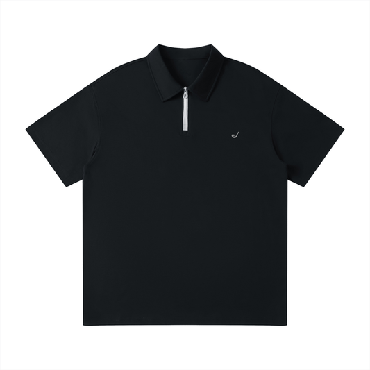 Unisex Quarter-Zip Polo Shirt - Flipping Birdies