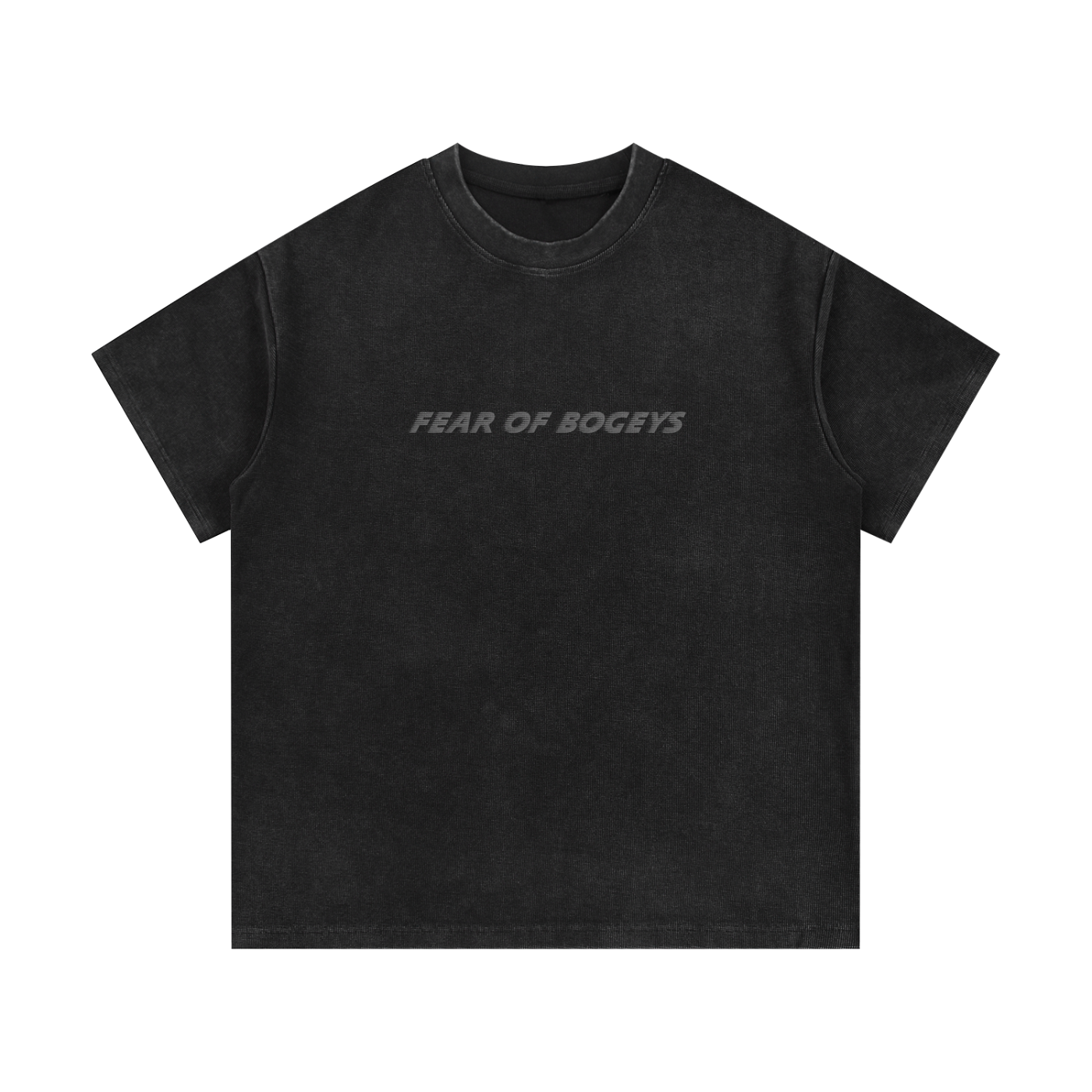 Fear of Bogeys Waffle Knit T-Shirt - Flipping Birdies