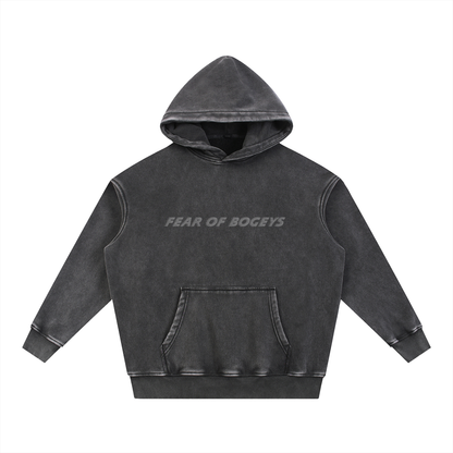 Fear of Bogeys SNOW WASHED Fleece Oversize Hoodie