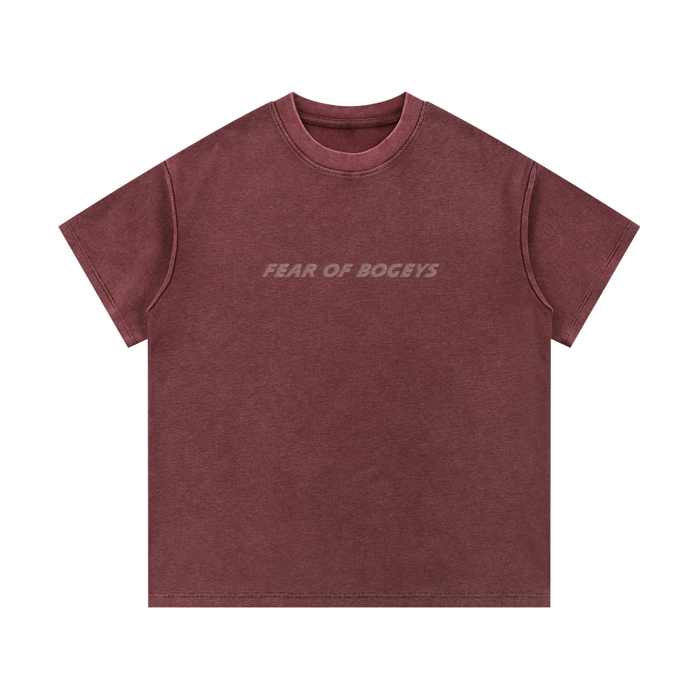 Fear of Bogeys Waffle Knit T-Shirt - Flipping Birdies