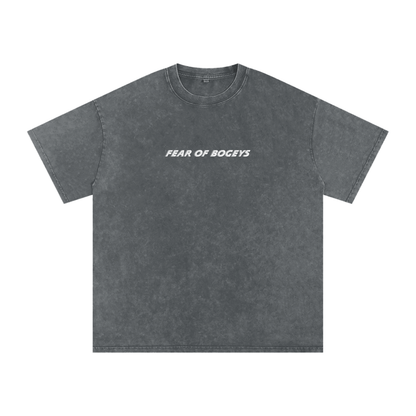 Fear Of Bogeys Washed Tee in Pirate Gray