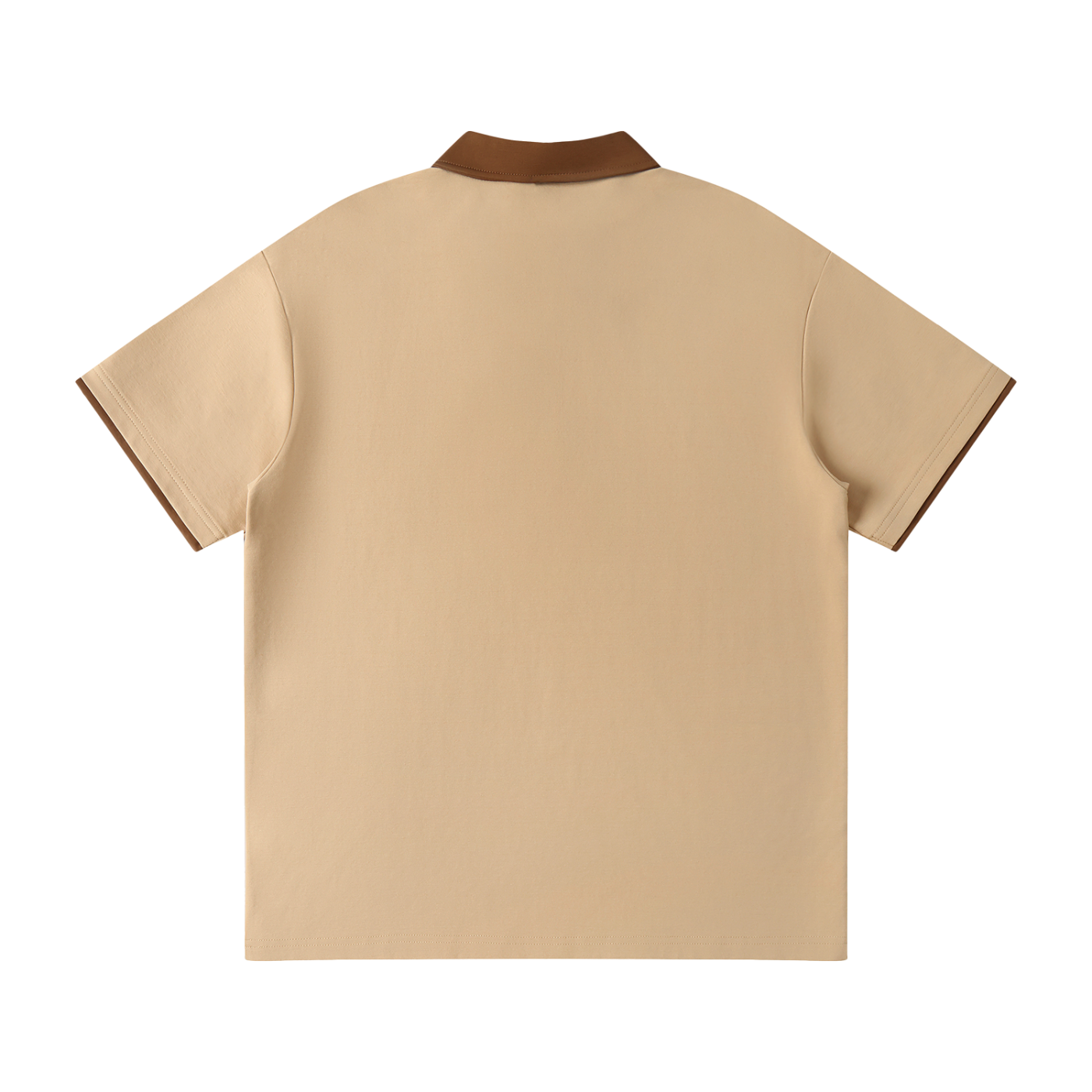 Contrast Collar Raglan Polo Shirt - Flipping Birdies