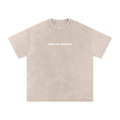 Fear Of Bogeys Washed Tee in Apricot