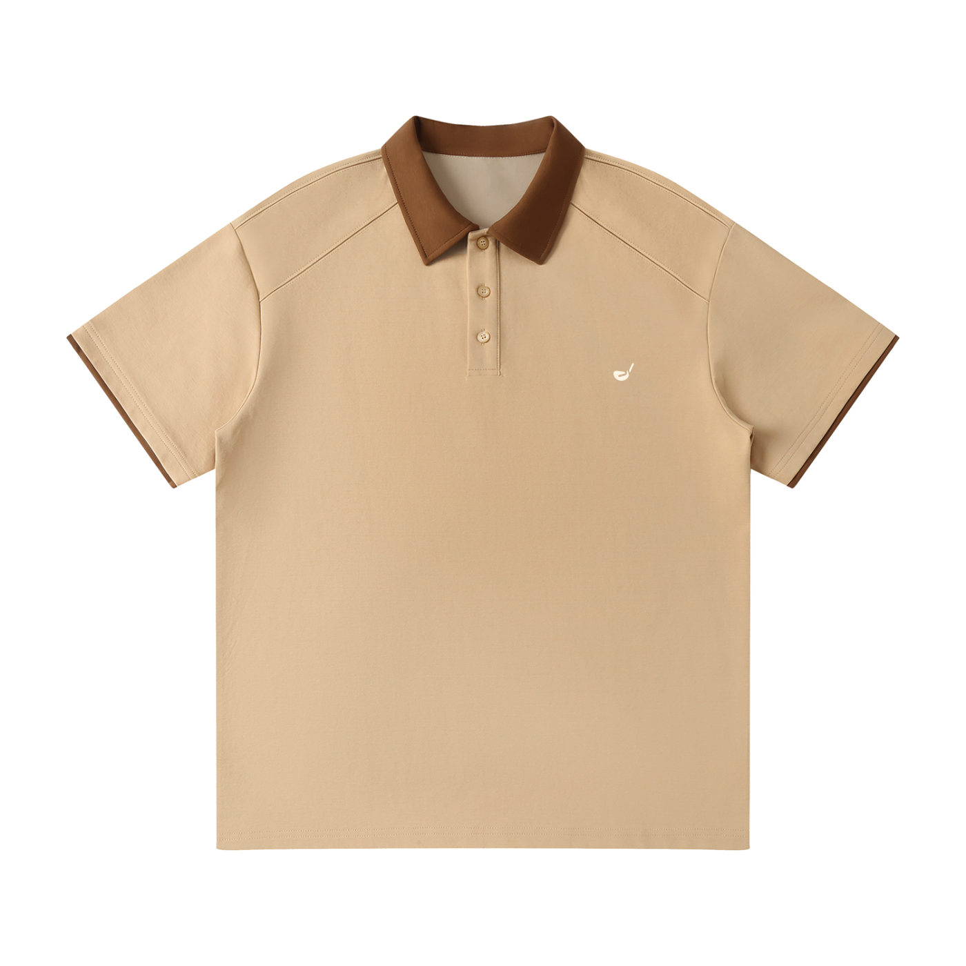 Contrast Collar Raglan Polo Shirt - Flipping Birdies