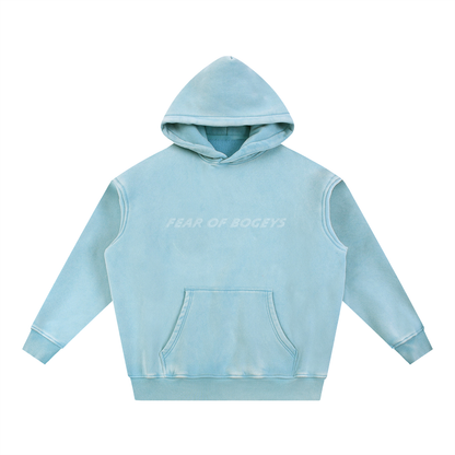Fear of Bogeys SNOW WASHED Fleece Oversize Hoodie
