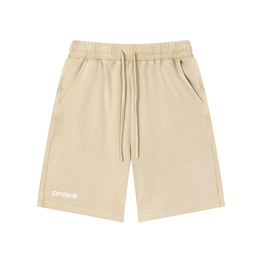 Mineral Wash Waffle Knit Shorts - Flipping Birdies