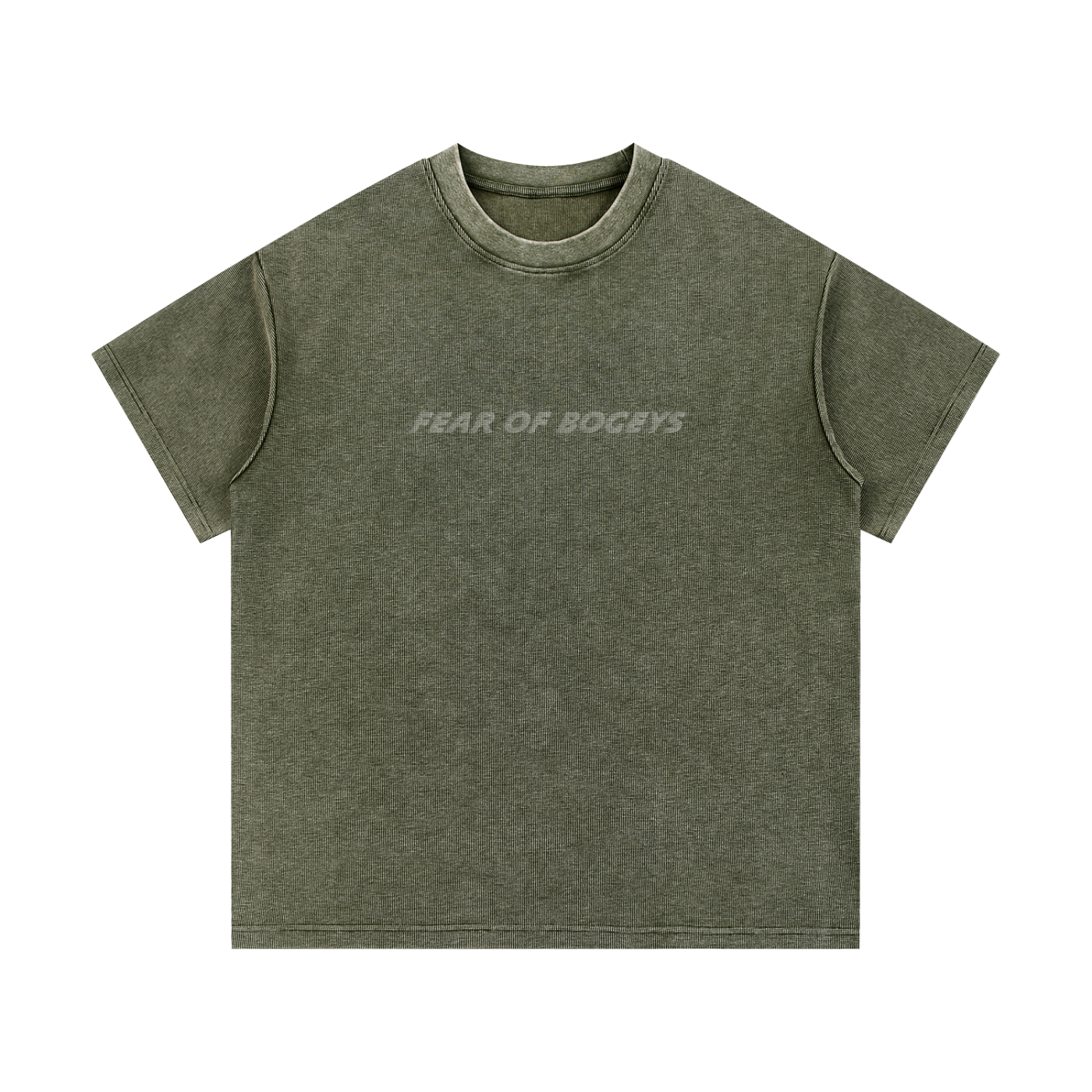 Fear of Bogeys Waffle Knit T-Shirt - Flipping Birdies