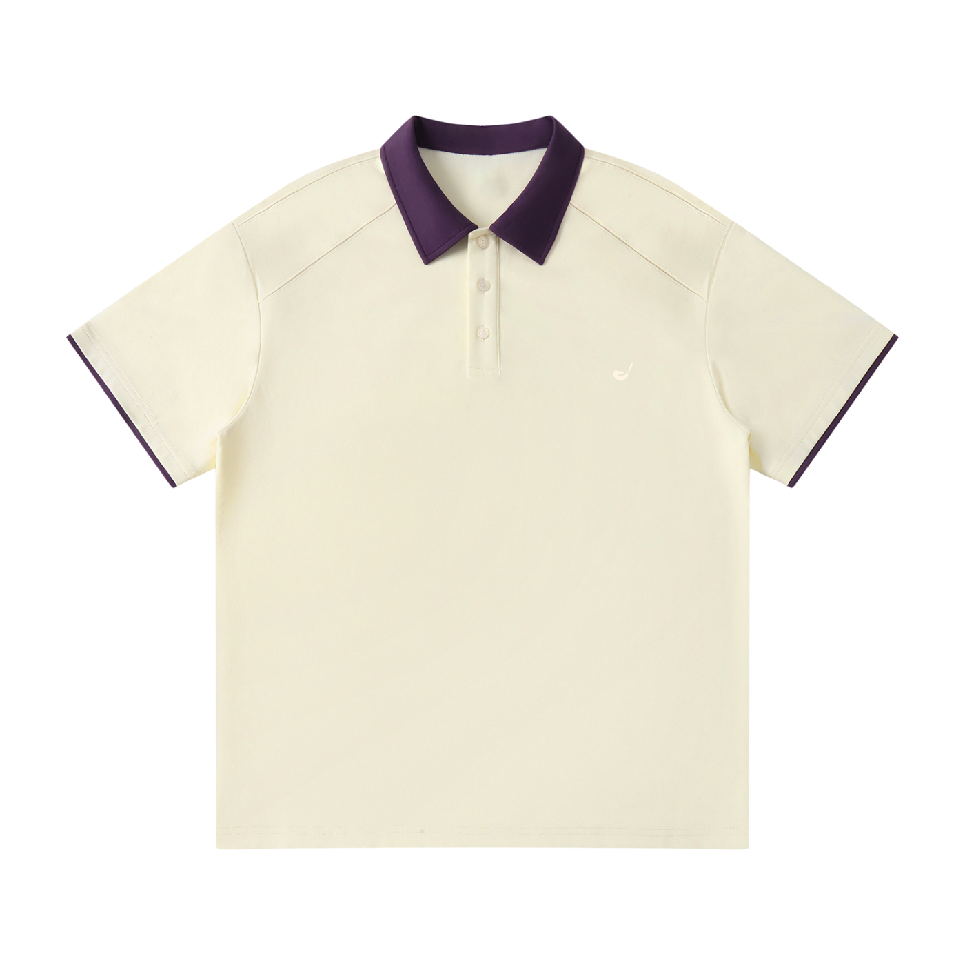 Contrast Collar Raglan Polo Shirt - Flipping Birdies