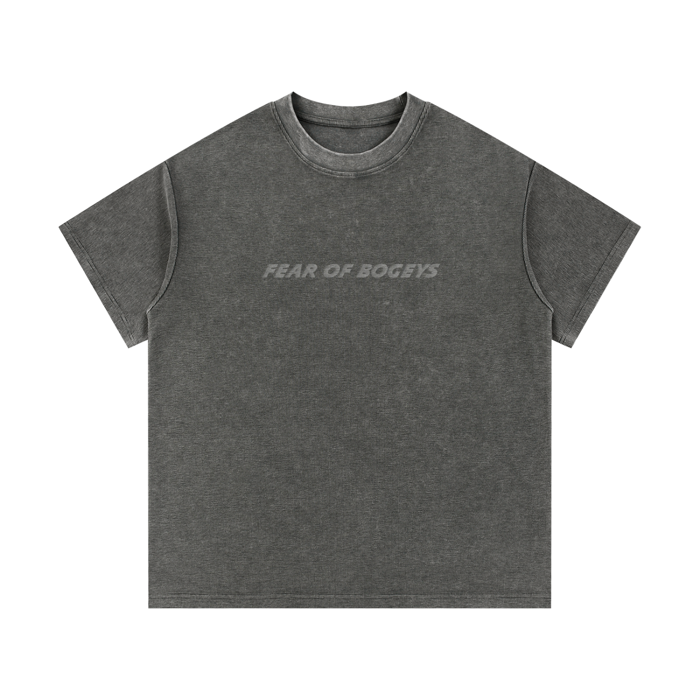 Fear of Bogeys Waffle Knit T-Shirt - Flipping Birdies