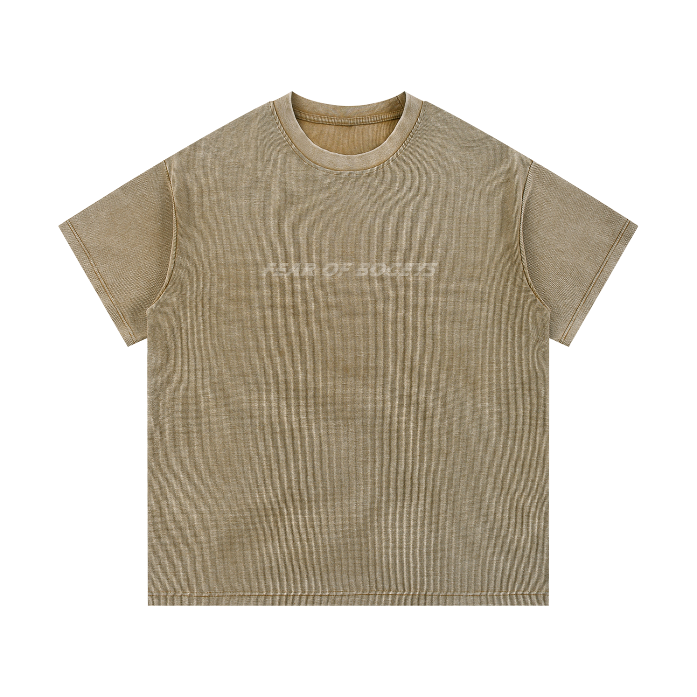 Fear of Bogeys Waffle Knit T-Shirt - Flipping Birdies