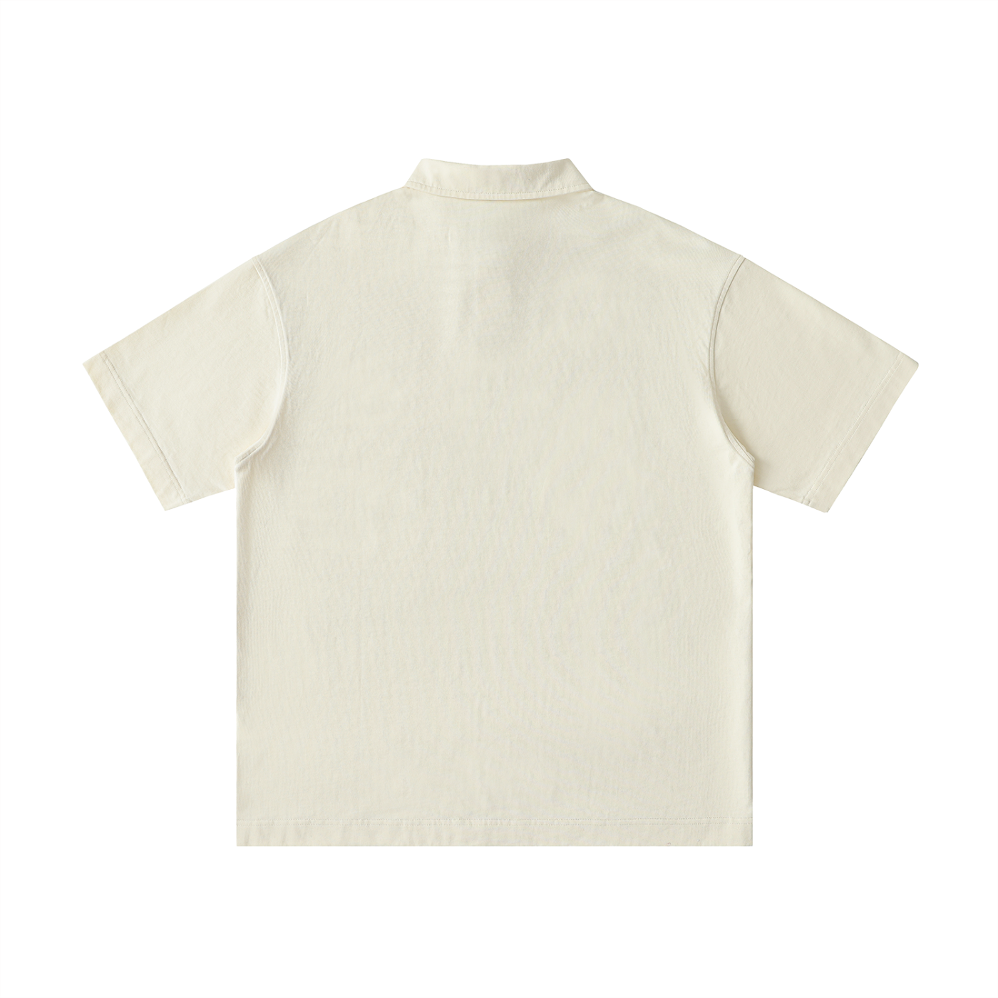 Loose Cotton Short-Sleeve Polo Shirt