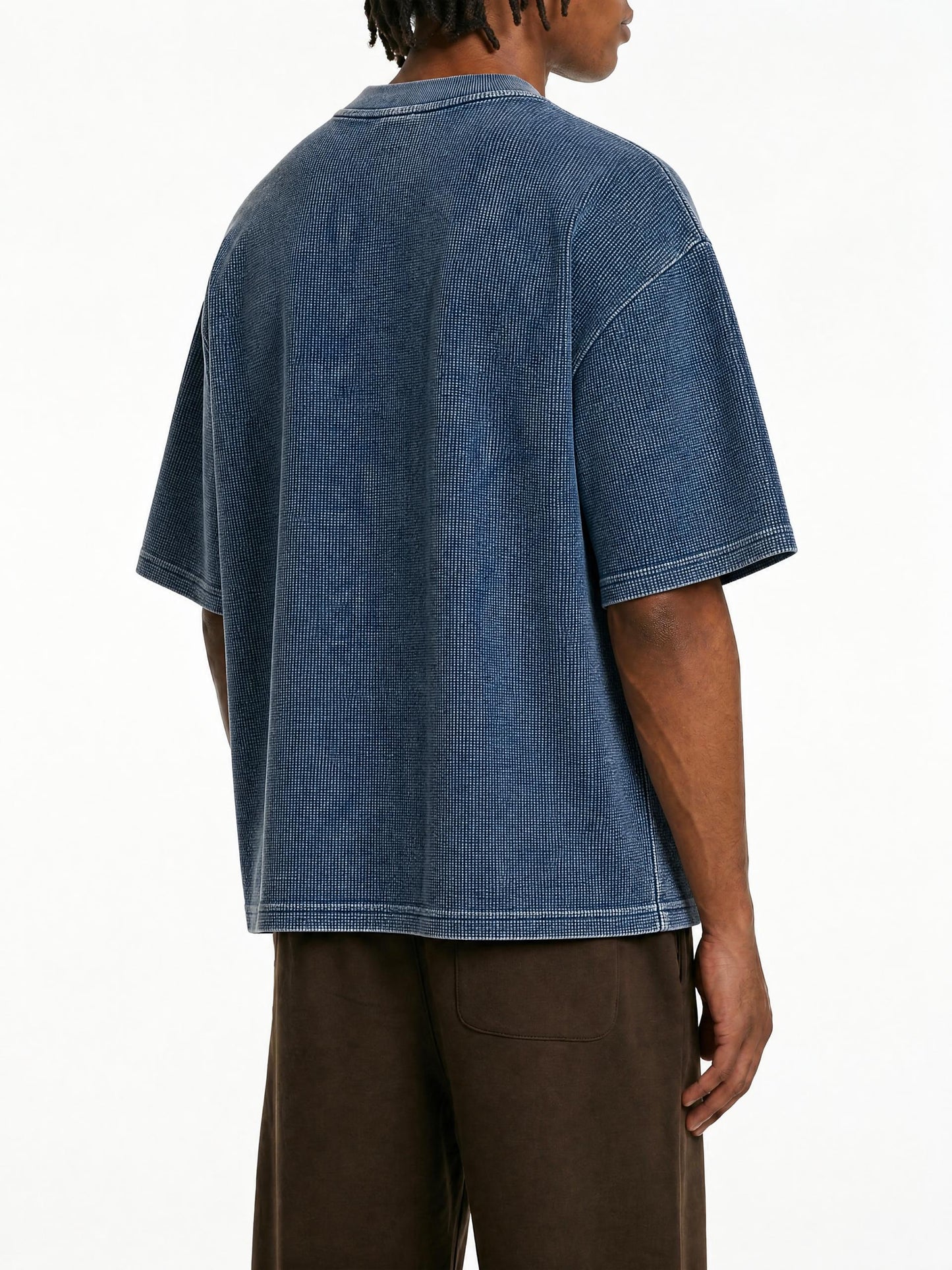 Short Cut Birdies Waffle Knit boxy Tee