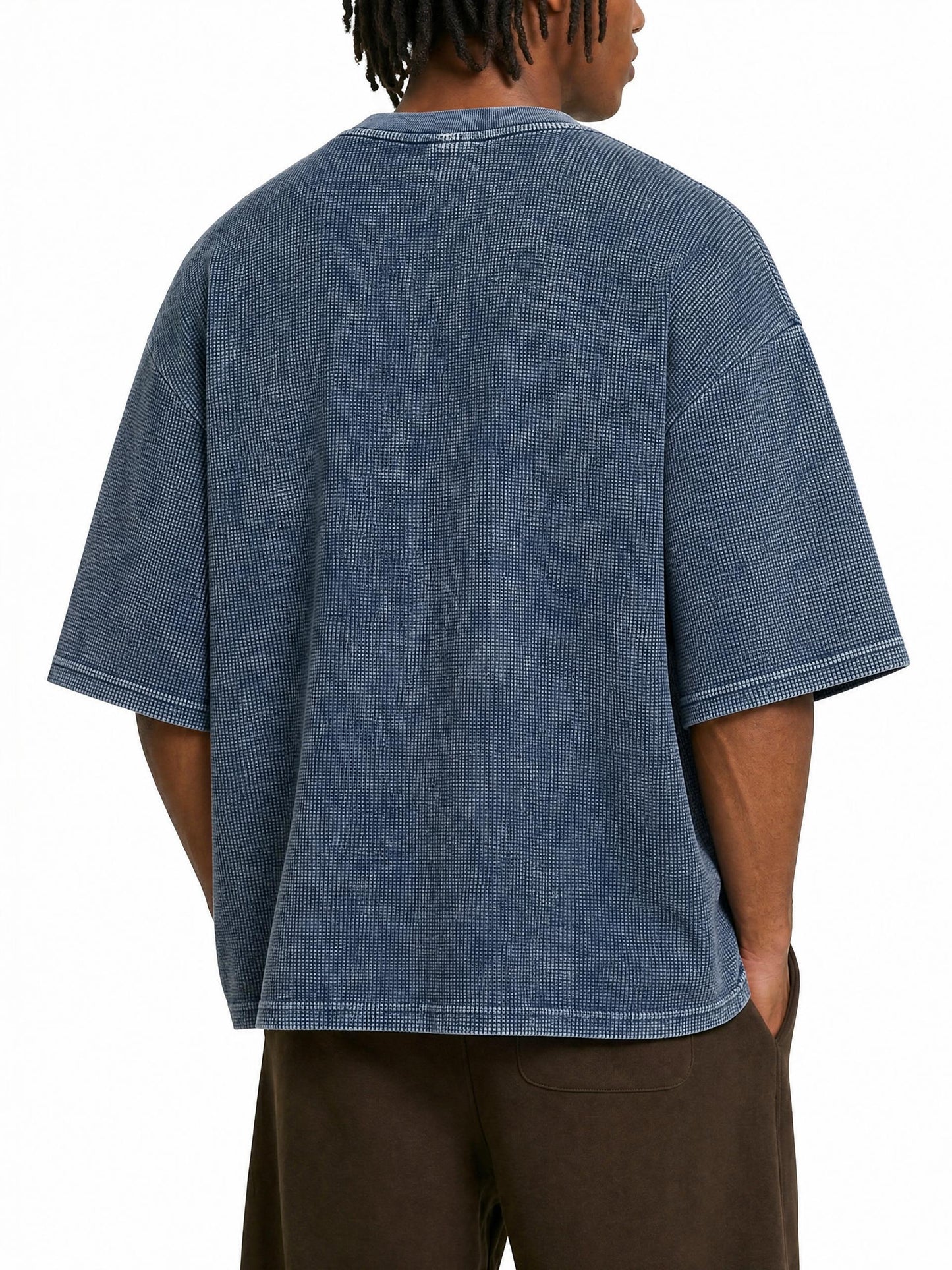 Short Cut Birdies Waffle Knit boxy Tee