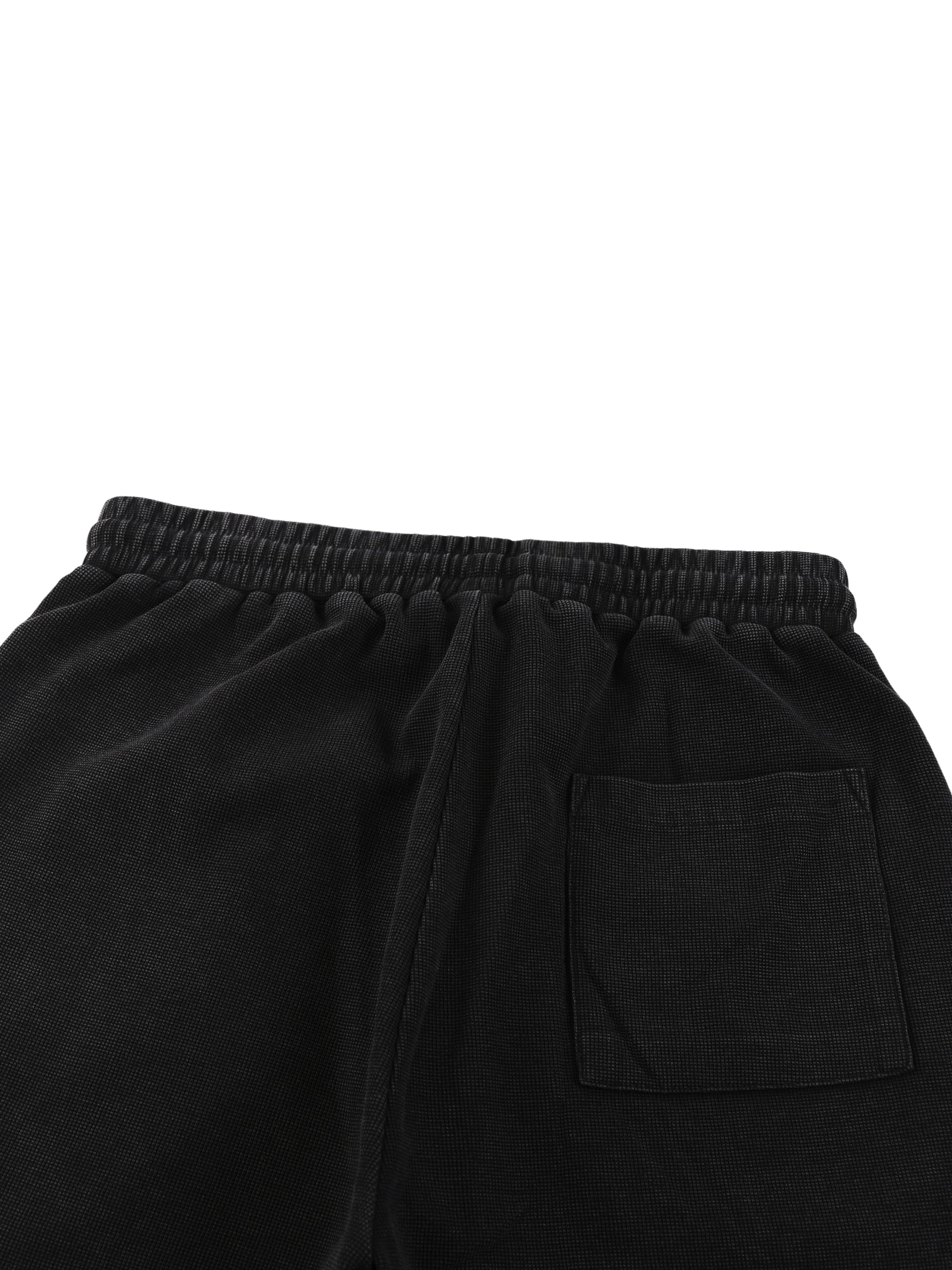 Mineral Wash Waffle Knit Shorts - Flipping Birdies