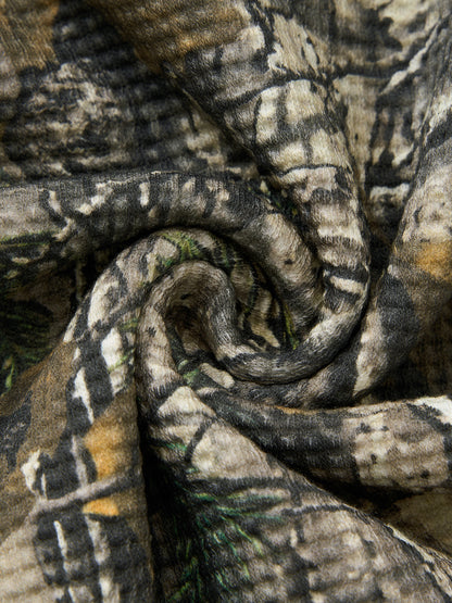 Waffle Camo Boxy Hoodie - Flipping Birdies