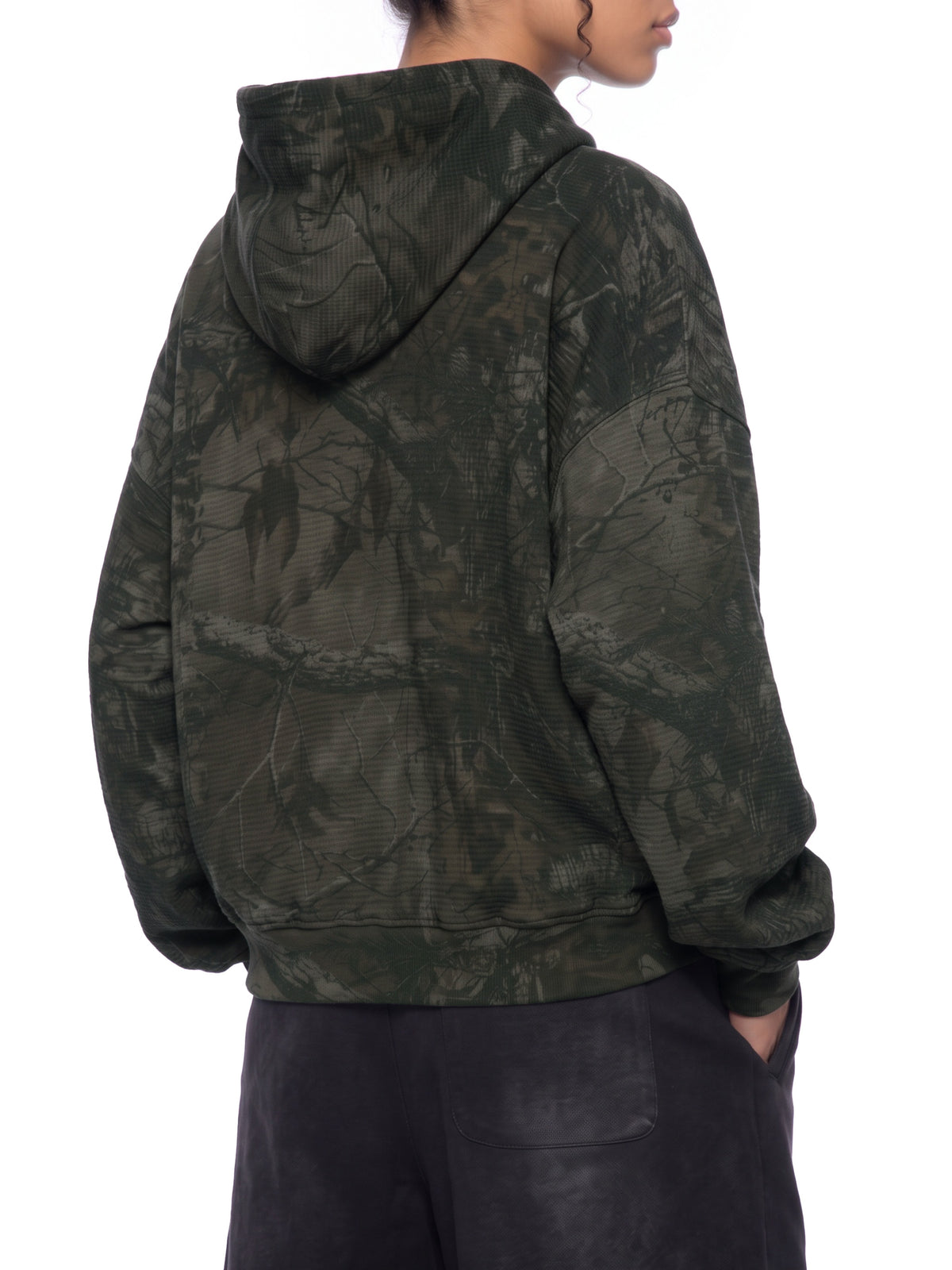 Waffle Camo Boxy Hoodie - Flipping Birdies