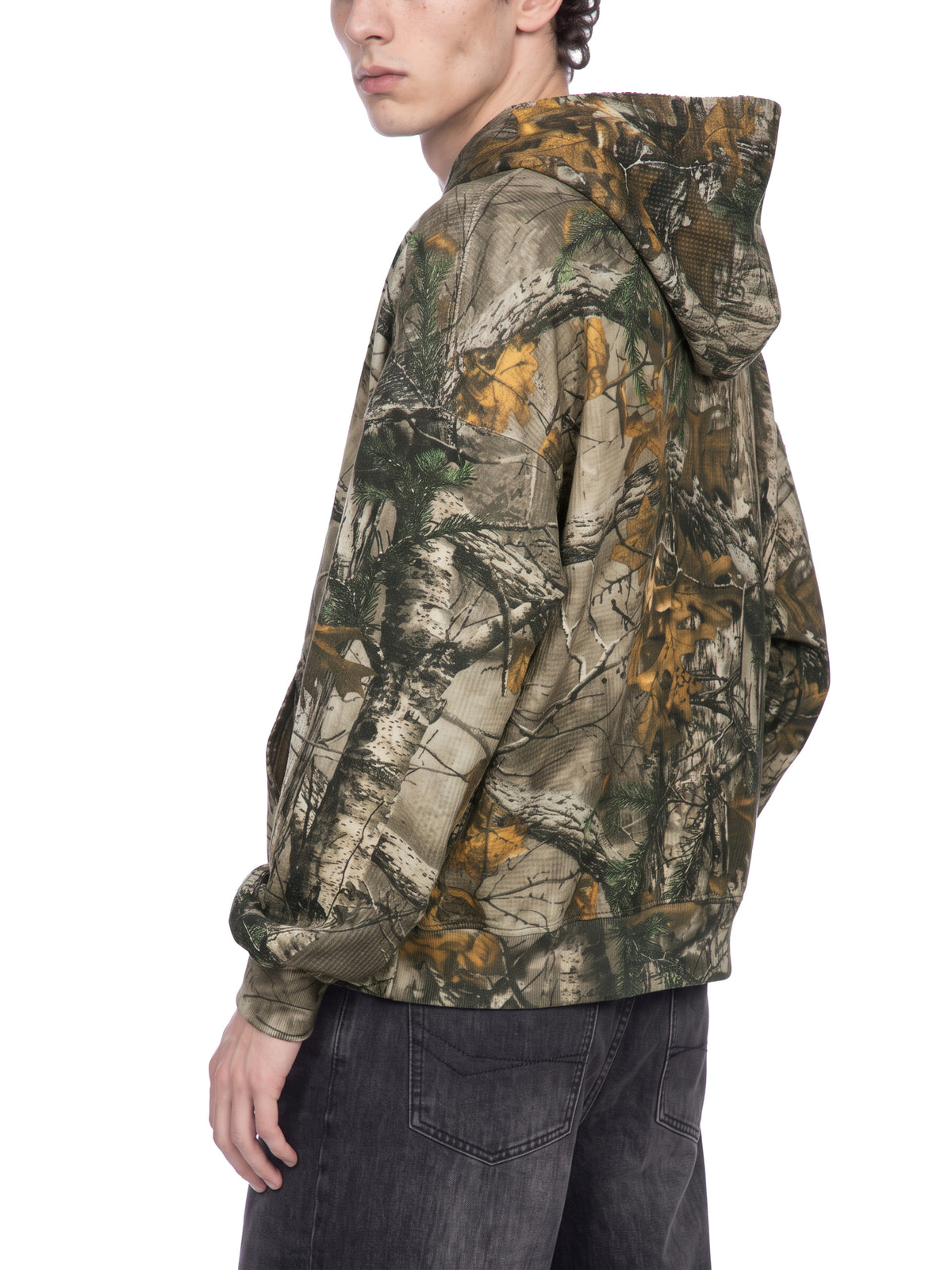 Waffle Camo Boxy Hoodie - Flipping Birdies