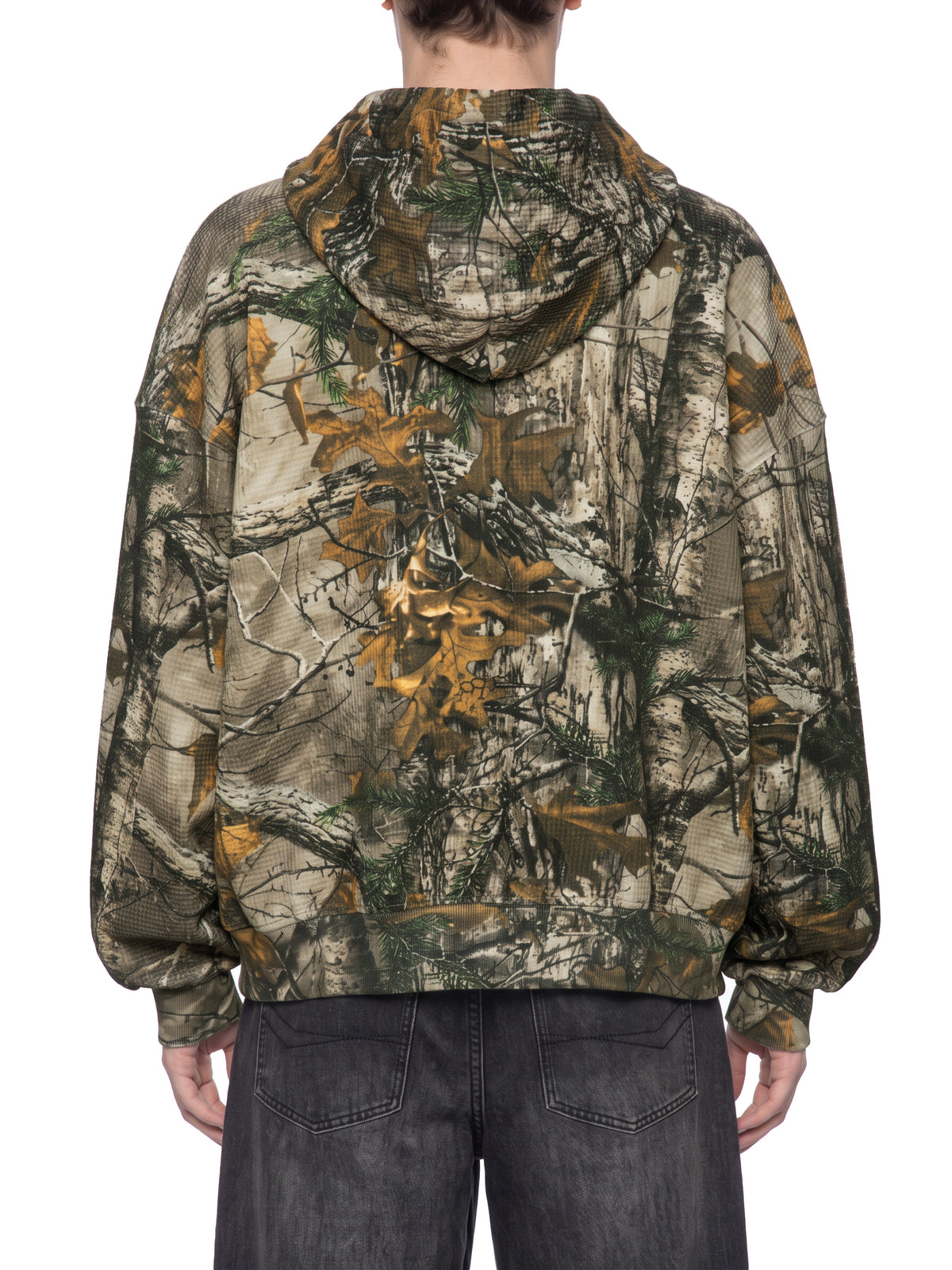 Waffle Camo Boxy Hoodie - Flipping Birdies